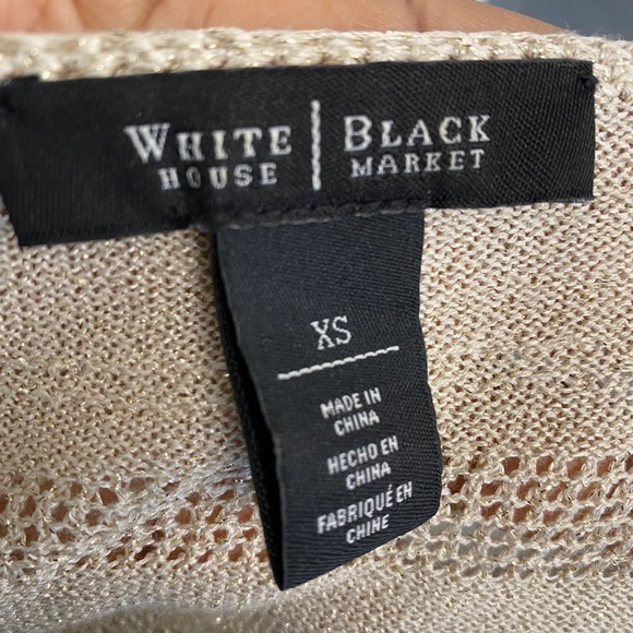 White House Black Market XS Knitted Top - Picture 3 of 7